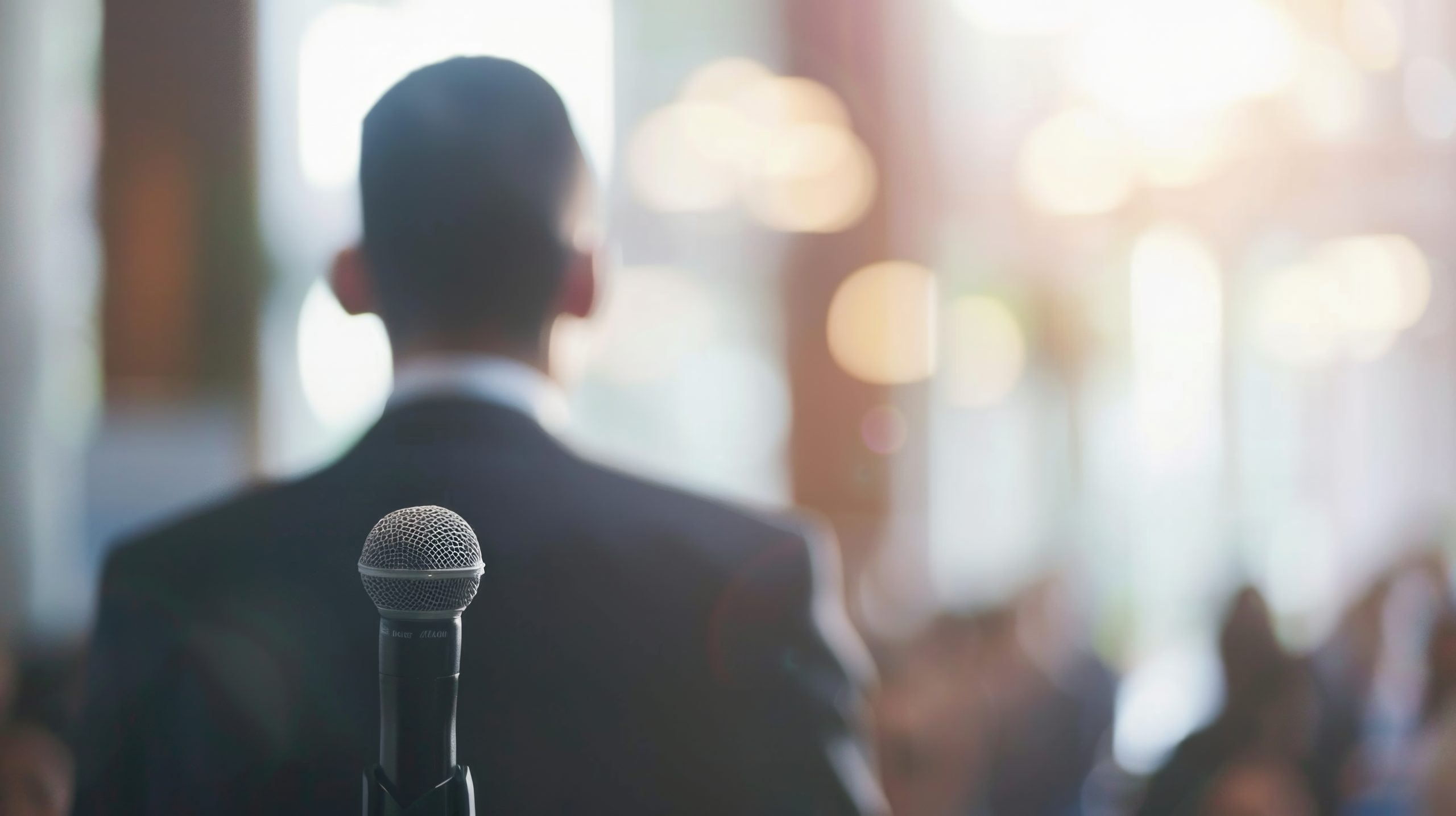 seminar conference meeting with a spekaker